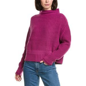 Labiz Womens  Mock Neck Sweater, Pink